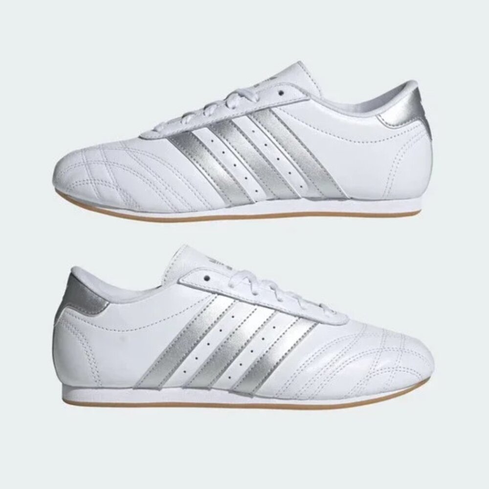 Adidas Taekwondo JS1192 Sneakers Women's US 7 White Silver Lifestyle Shoes NEW